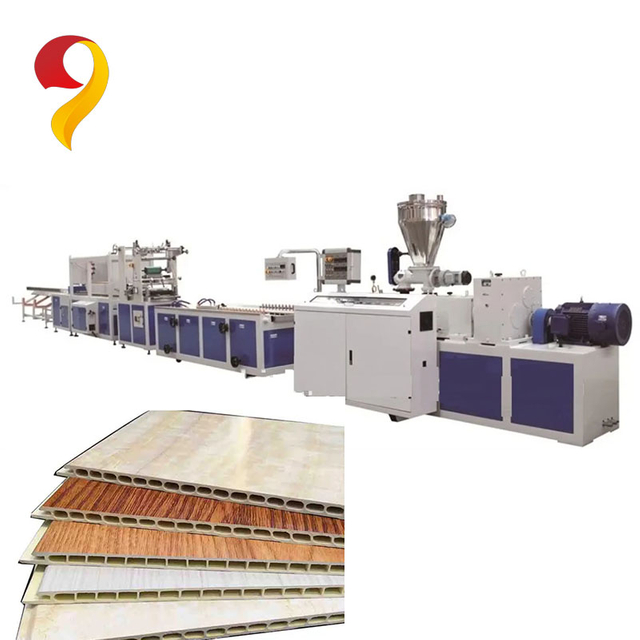 PVC laminated ceiling panel making machine 1
